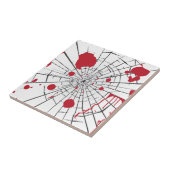 Carreau verre brisé d'halloween (Côté)