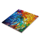 Carreau Verre de couleur arc-en-ciel (Côté)