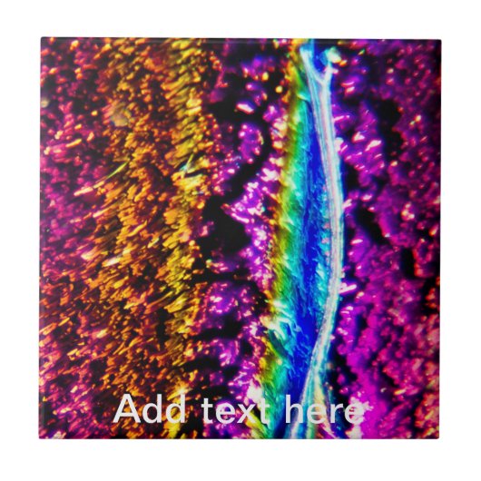 Carreau Verre fondu arc-en-ciel (Devant)