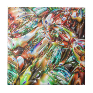 Carreau Verre fondu coloré