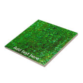 Carreau Verre fusionné vert froissé (Côté)