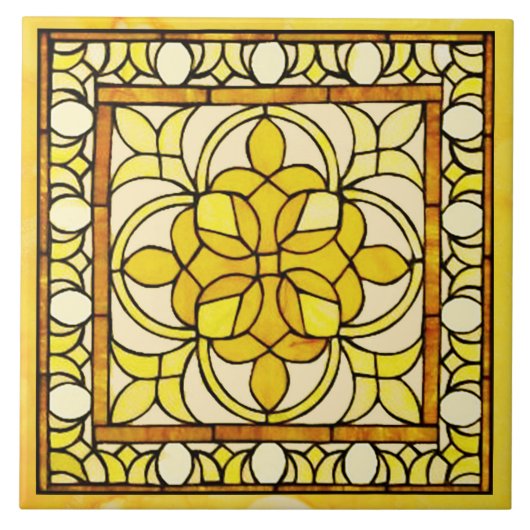 Carreau Verre Jaune (Devant)