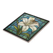 Carreau Verre Lily blanc (Côté)