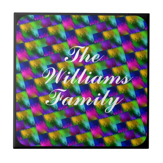 CARREAU VERRE MONOGRAMME STAINÉ (Devant)