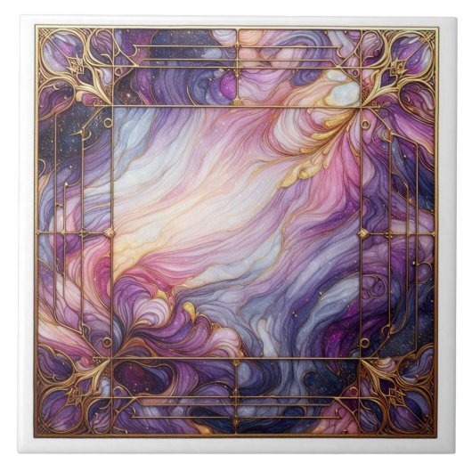 Carreau Verre teinté violet (Devant)