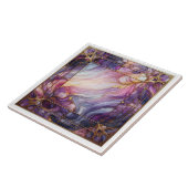 Carreau Verre teinté violet (Côté)