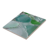 Carreau Verre vert de mer verte de vibrations (Côté)