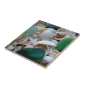 Carreau Verre vert-foncé de mer (Côté)