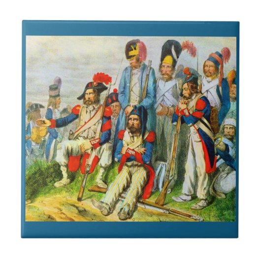 Carreau vers 1796 Les soldats de Napoléon (Devant)
