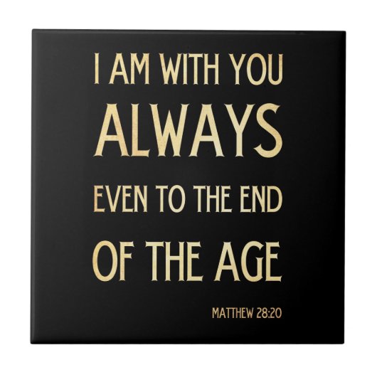 Carreau Vers scriptural chrétien de bible - 28:20 de (Devant)