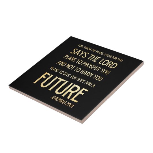 Carreau Vers scriptural chrétien de bible - 29:11 de (Côté)