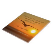 Carreau Verset de la Bible de la Liberté, Vol d'oiseaux au (Côté)