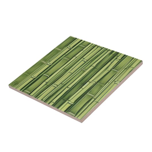 Carreau vert bamboo pattern (Côté)
