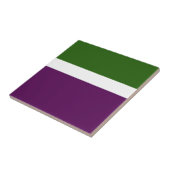 Carreau Vert blanc violet couleur pâle Design de bloc de c (Côté)