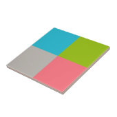 Carreau Vert bleu gris rose (Côté)