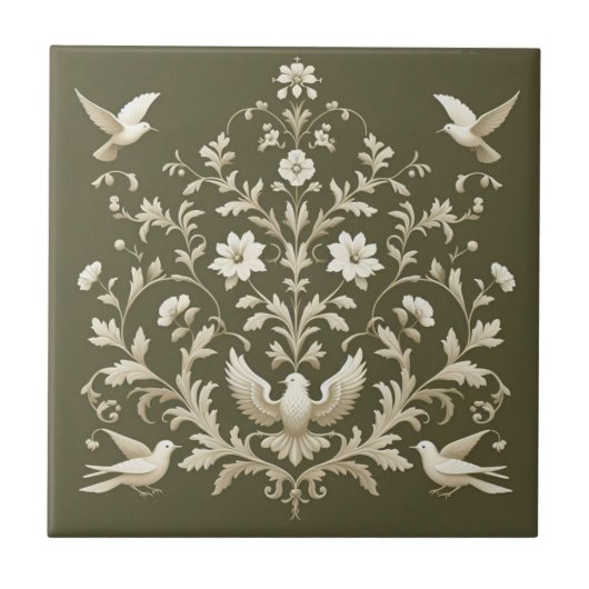 Carreau vert botanique (Devant)