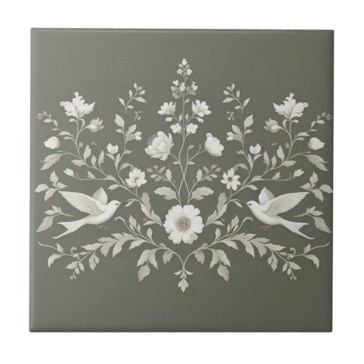 Carreau vert botanique (Devant)