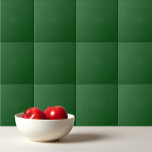 Carreau Vert conifère solide<br><div class="desc">Design simple et tendance en conifère vert uni couleur.</div>