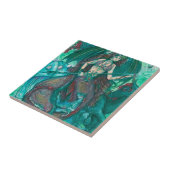 Carreau Vert de Teal de mer d'océan de licorne de sirène (Côté)