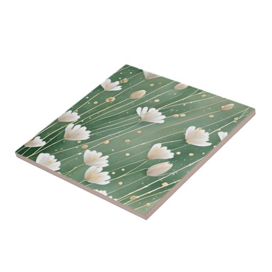 Carreau vert émeraude (Côté)