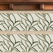 Carreau Vert et beige crème bio motifs