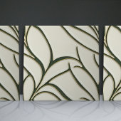 Carreau Vert et beige crème bio motifs