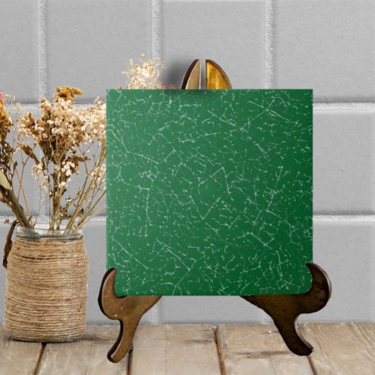 Carreau Vert foncé laque crénelé Simple Texture moderne