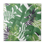 Carreau Vert Jungle Feuille Nature sans couture Motif blan<br><div class="desc">Belle illustration chic moderne et élégante, sans couture motif de feuilles de jungle verte fraîche sur un arrière - plan blanc. Le motif se poursuit de façon transparente quand vous mettez plus de tuiles ensemble.</div>