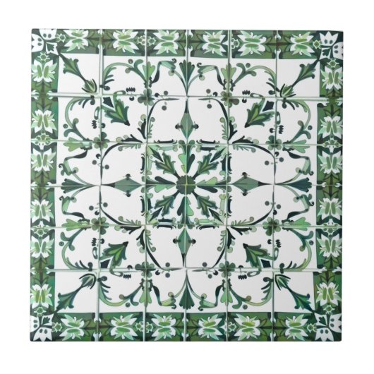 Carreau Vert, marocain, mosaïque, (Devant)