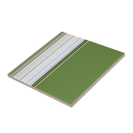 Carreau Vert moderne avec Carrelage blanc (Côté)