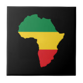 Carreau Vert, or et drapeau rouge de l'Afrique (Devant)