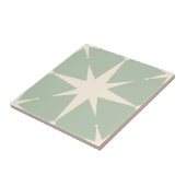 Carreau vert Starburst milieu du siècle moderne Vintage (Côté)