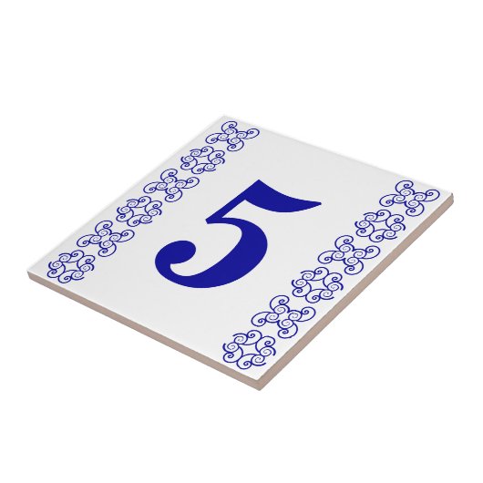 Carreau Verticale victorienne de tuile de numéro de maison (Côté)