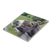 Carreau Veste originale drôle âne Mule animal de ferme (Côté)