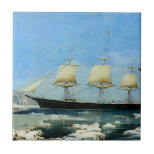 Carreau Veste rouge Clipper Ship 1854