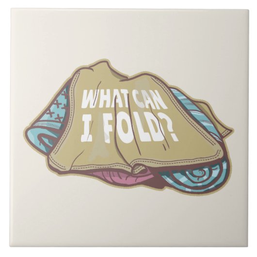 Carreau Vêtements pliants, jour de lessive (Devant)