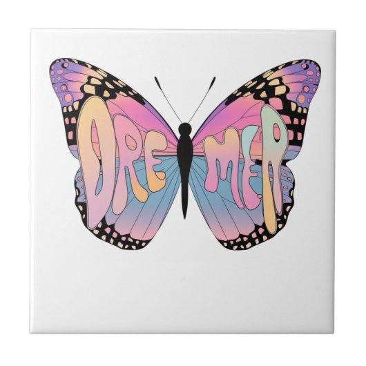 Carreau Vibes de papillon Dreamer (Devant)