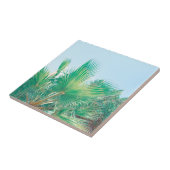 Carreau Vibes d'été Palm Tree Feuilles Pale Green (Côté)