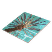 Carreau Vibes d'été Palm Tree Feuilles Pale Green (Côté)