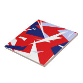 Carreau Vibes positives Bleu rouge blanc (Côté)