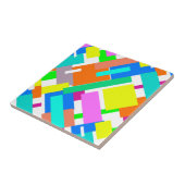 Carreau Vibes Positives Couleurs Joyeuses Blocs D'Art Abst (Côté)
