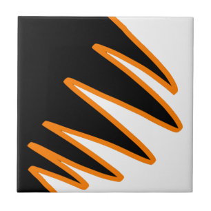 Carreau Vibes positives de la couleur Joyeux art Abstrait