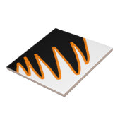 Carreau Vibes positives de la couleur Joyeux art Abstrait (Côté)