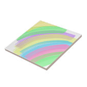 Carreau Vibes positives Joyeuses couleurs pastel Art Abstr (Côté)