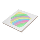 Carreau Vibes positives Joyeuses couleurs pastel Art Abstr (Côté)