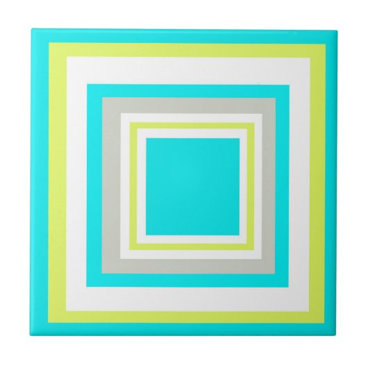 Carreau Vibes positives Joyeuses couleurs pastel Art Abstr (Devant)