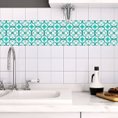 Carreau Vibrant aqua bleu marocain style méditerranéen