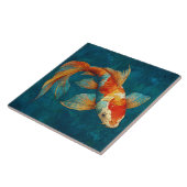 Carreau Vibrant Koi Fish Illustration (Côté)