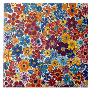 Carreau Vibrant Millefiori Élégant Motif