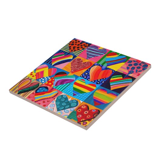 Carreau Vibrant multicoeur (Côté)